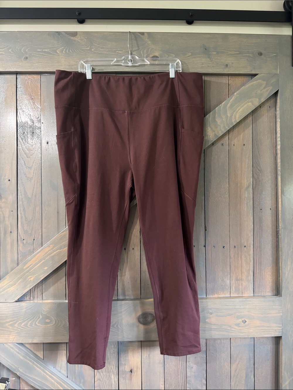 MTA Sport Maroon Active Leggings